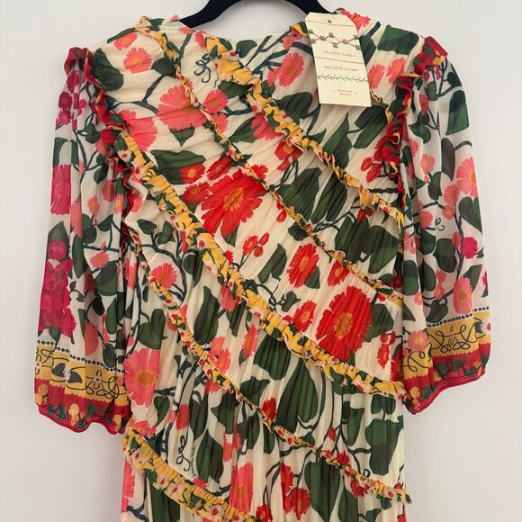 Farm Rio x Anthropologie Puff-Sleeve Fitted Mini Dress - Picture 3 of 9